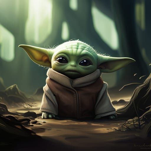 Baby Yoda - AI Generated Artwork - NightCafe Creator