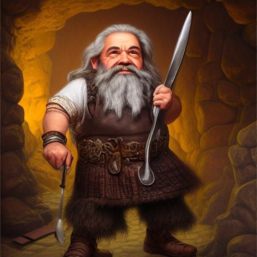 Dwarf Smith By His Forge - Ai Generated Artwork - Nightcafe Creator