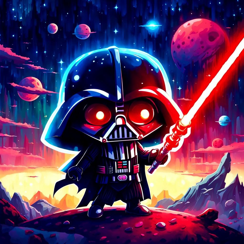 Chibified Darth Vader