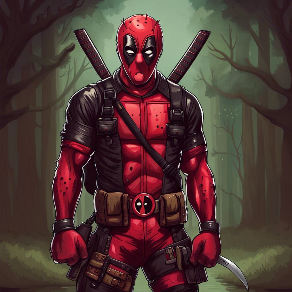 Deadpool enjoying his chimichangas - AI Generated Artwork - NightCafe  Creator