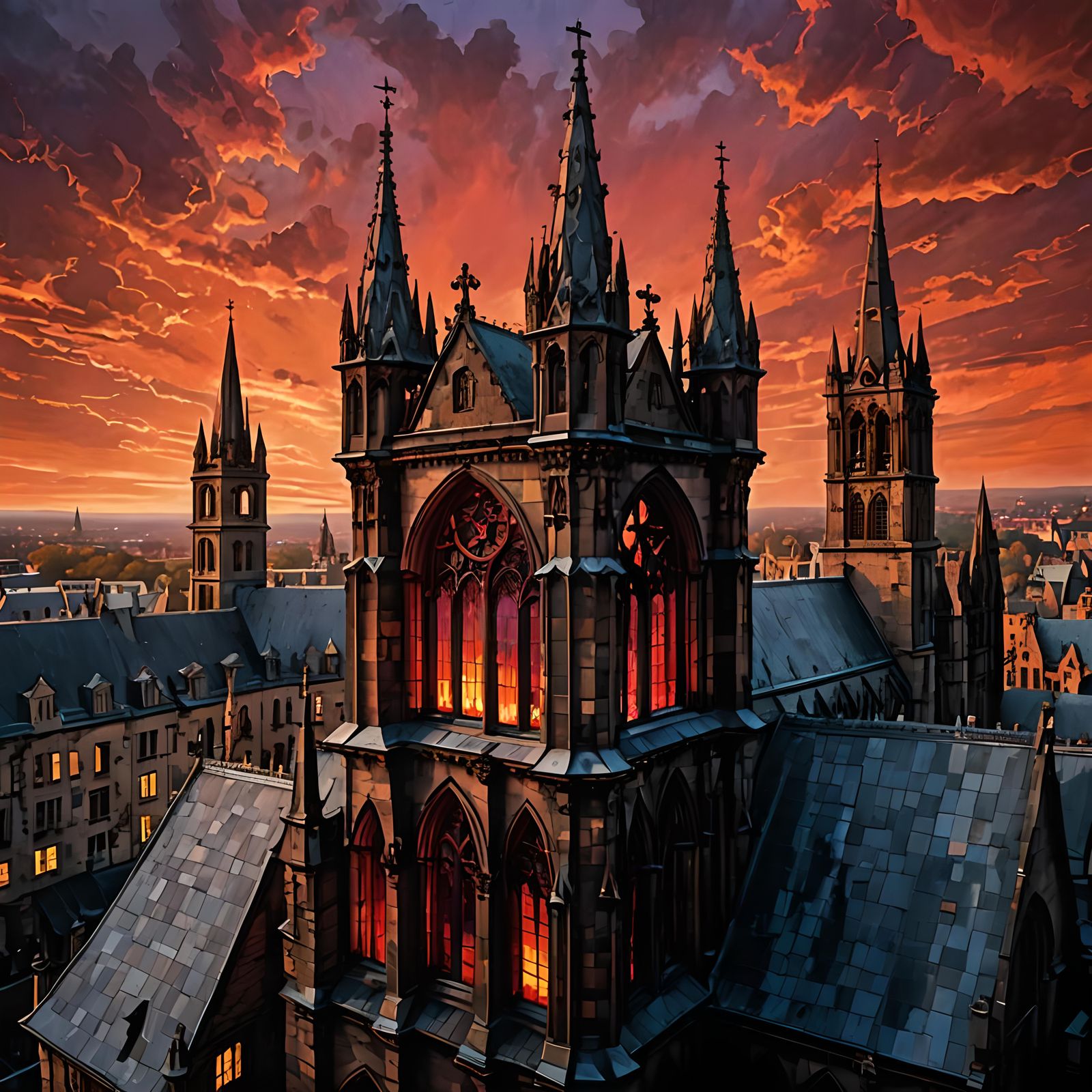 Gothic church.  by @Fay