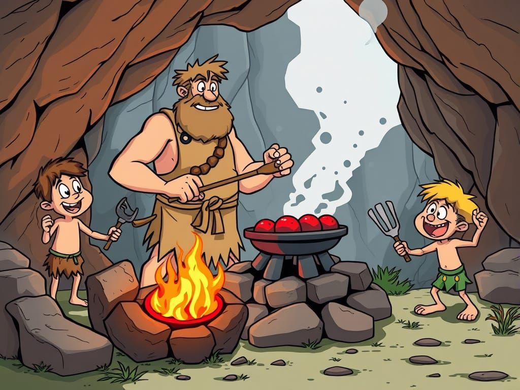 Caveman Dad  by @haightash wong