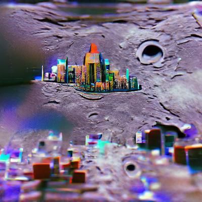 City on the moon