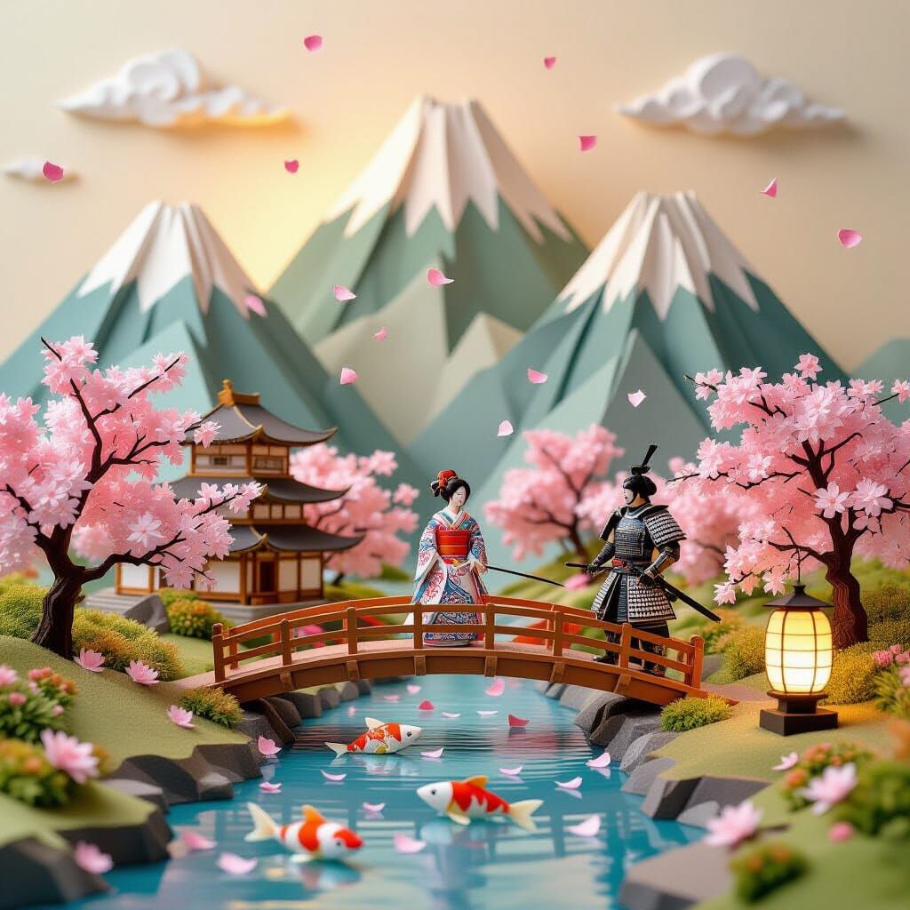 Whispers of Paper Blossoms  by @Creative_MarkIT