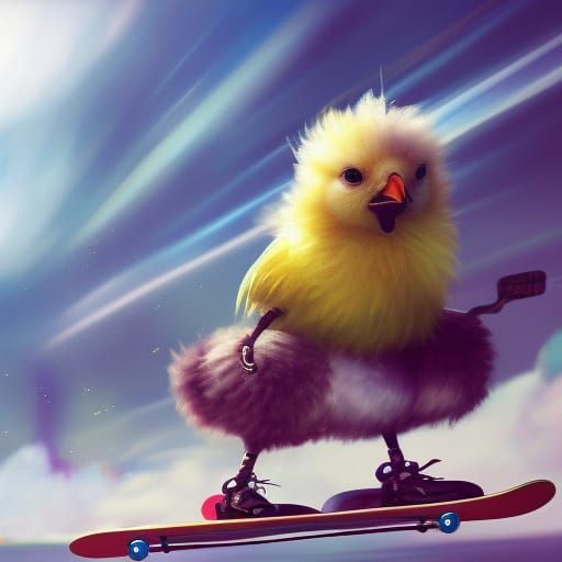 I'm a 🛹🐥  by @Grumpy 