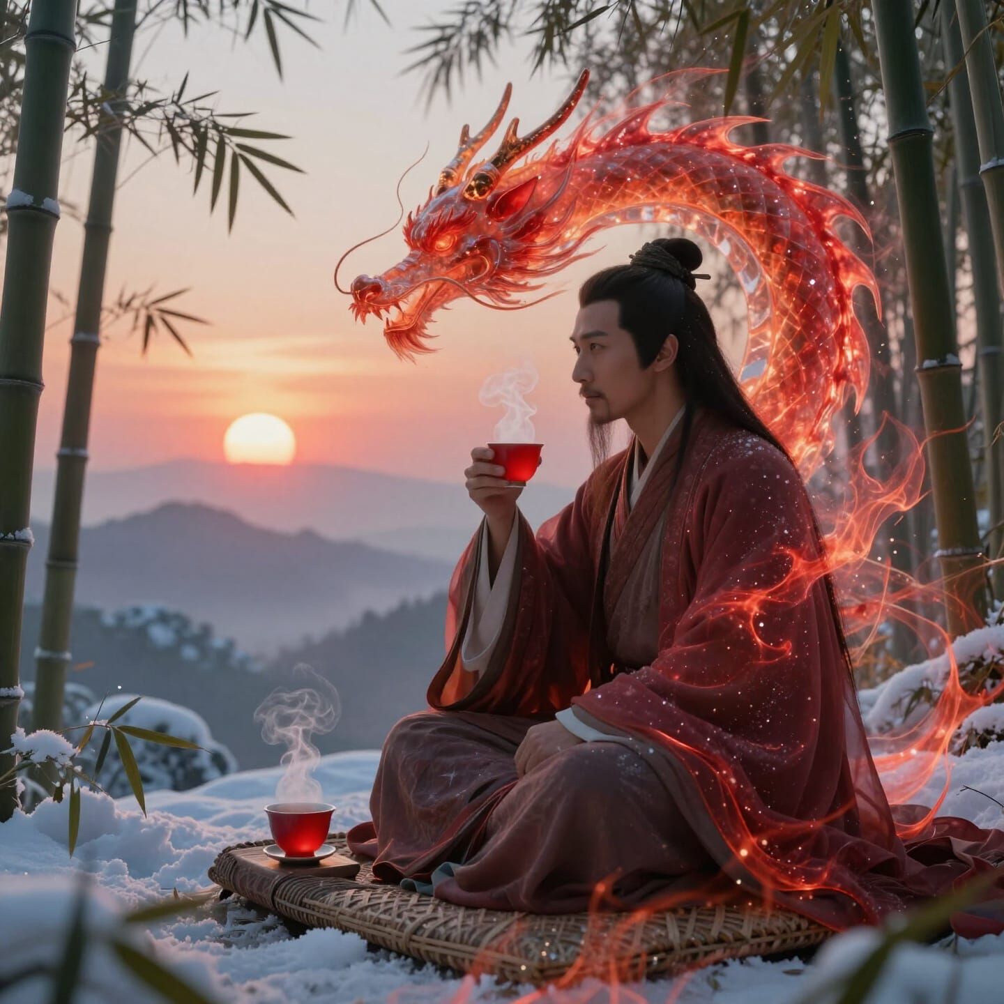 Red Dragon Tea   by @AdvanceBegginerAIGenerator