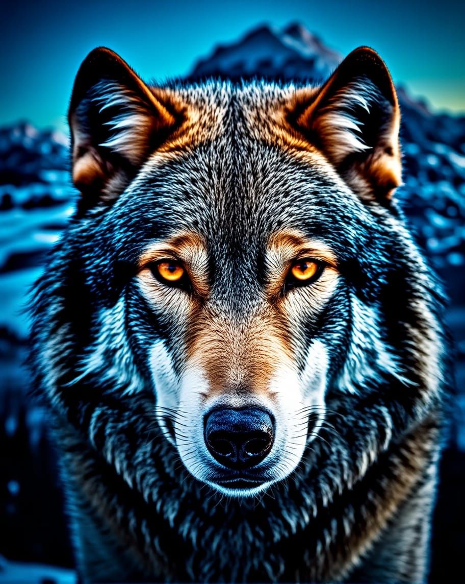 Blue Moon Wolf