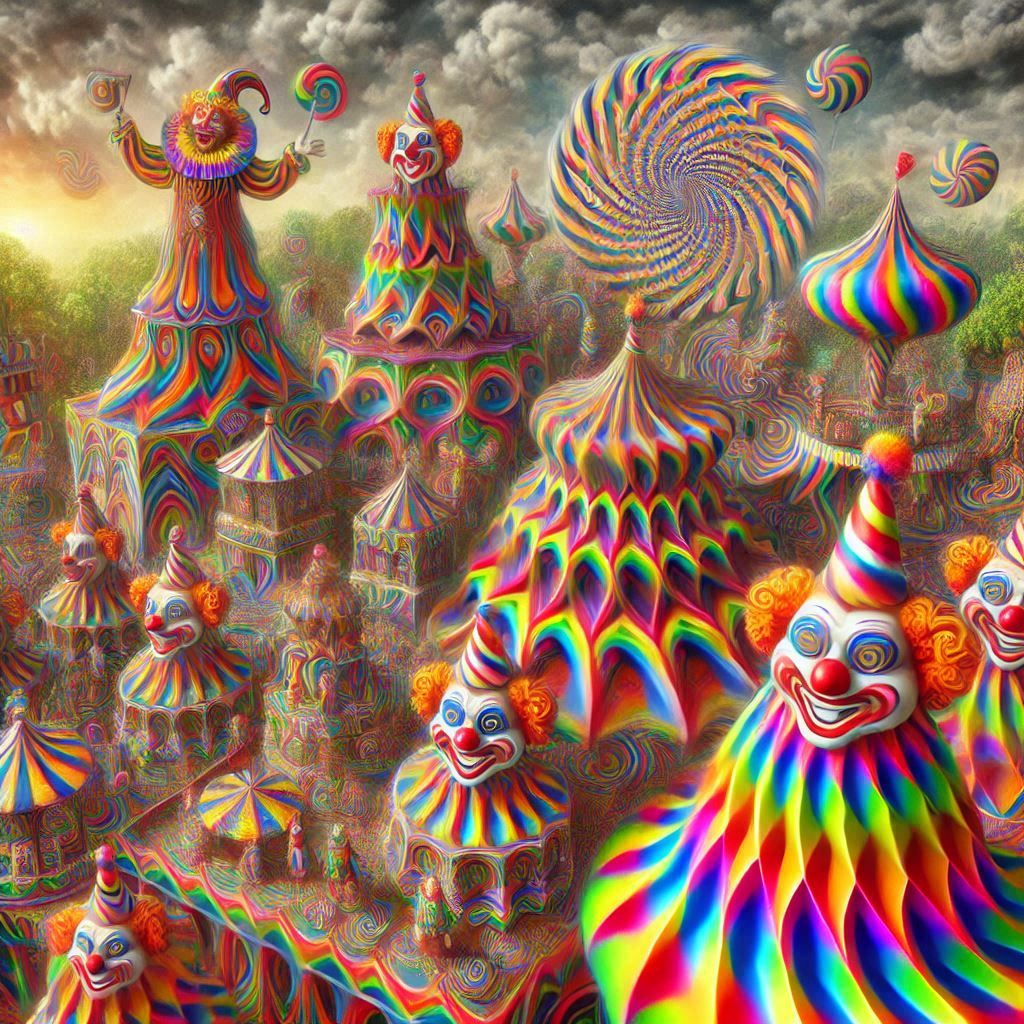 insane clown hologram 🎈 🤡 🥜 🎪 🎈🦄 🤹‍♂️