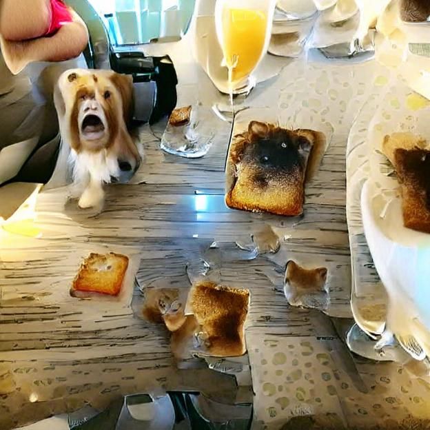 Mommy ruined the toast!
