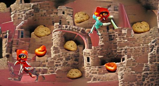 Chilipepper cookie robbing the castle treasury
