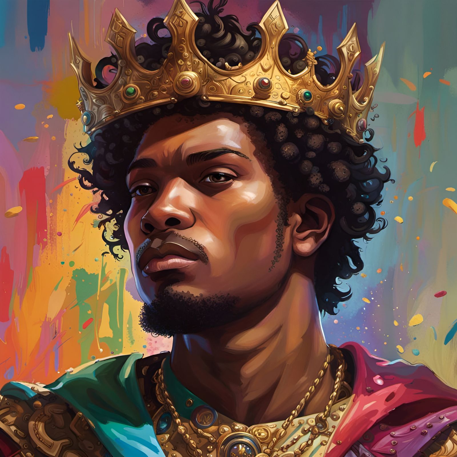 Young King James AI Generated Artwork NightCafe Creator