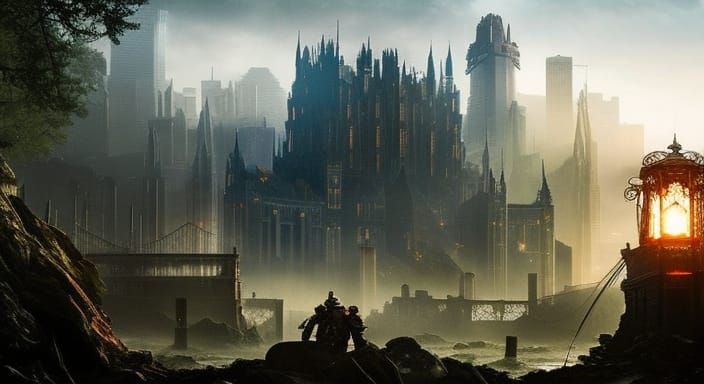 Eerie Football Team Picture in Dark Fantasy Style