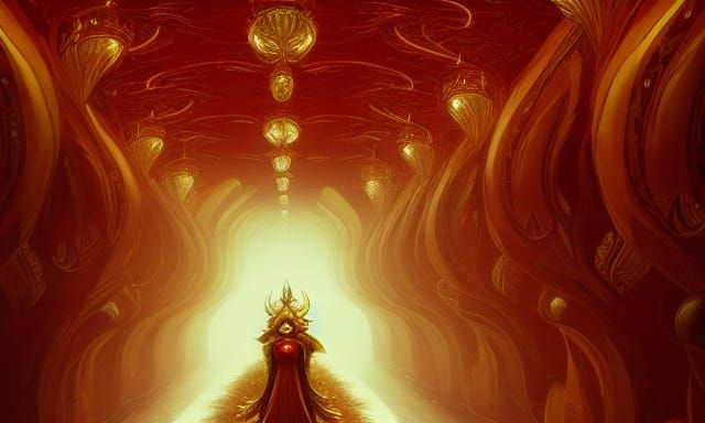 interior inside red creature