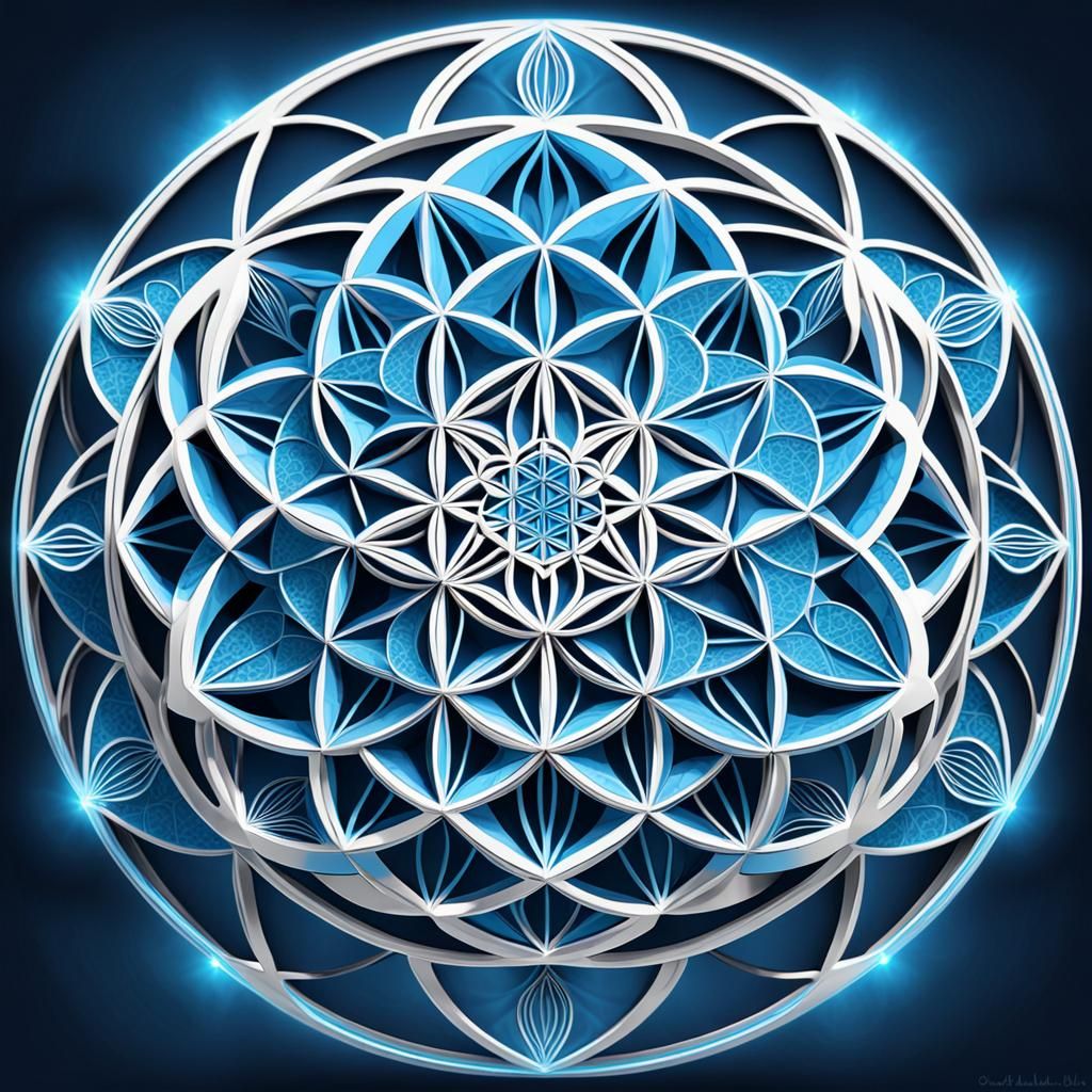 Flower of life - AI Generated Artwork - NightCafe Creator