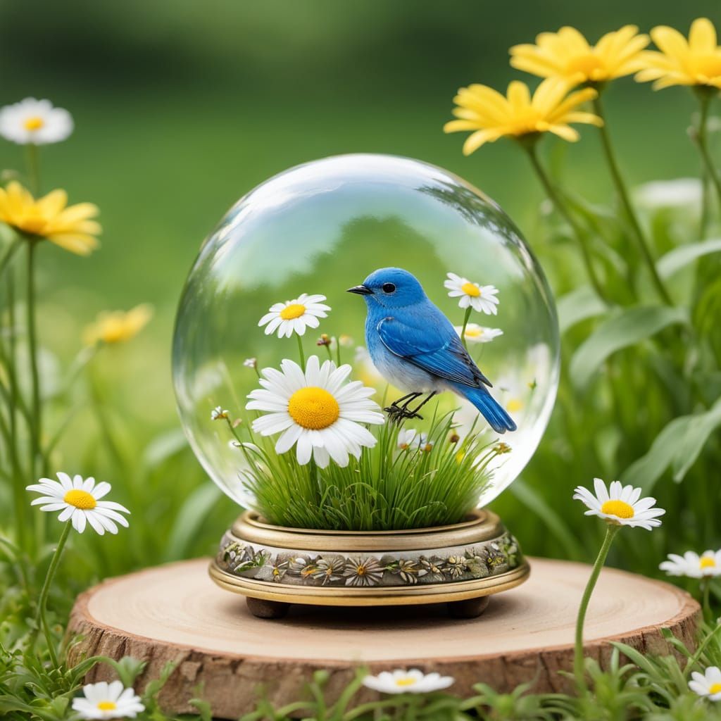 Miniature bluebird