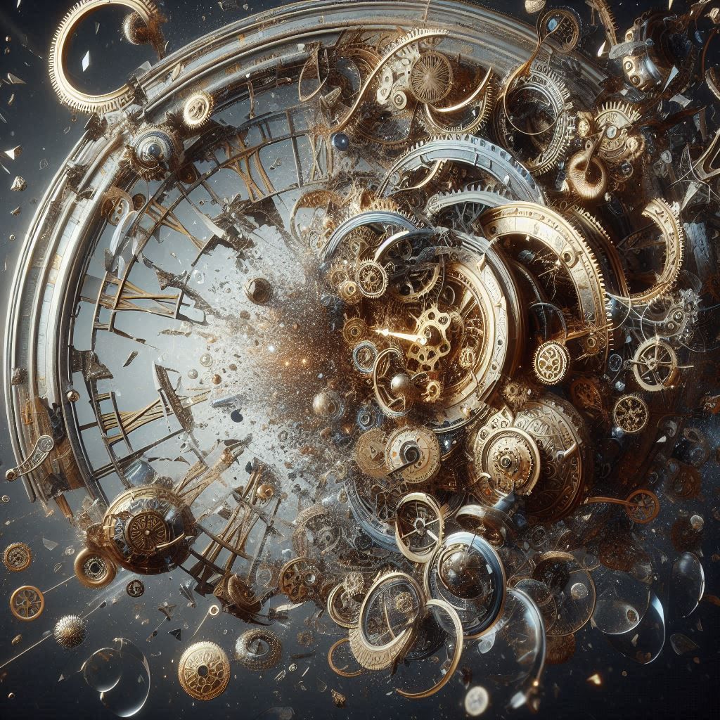 Shattered clock