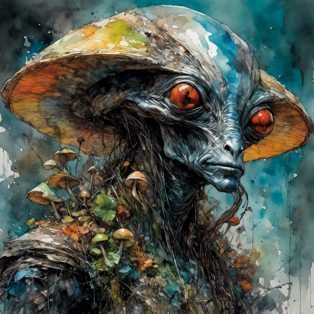 Mushroom Creature   by @Creative Digital Artist