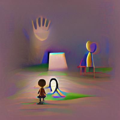 A digital representation of an imaginary friend