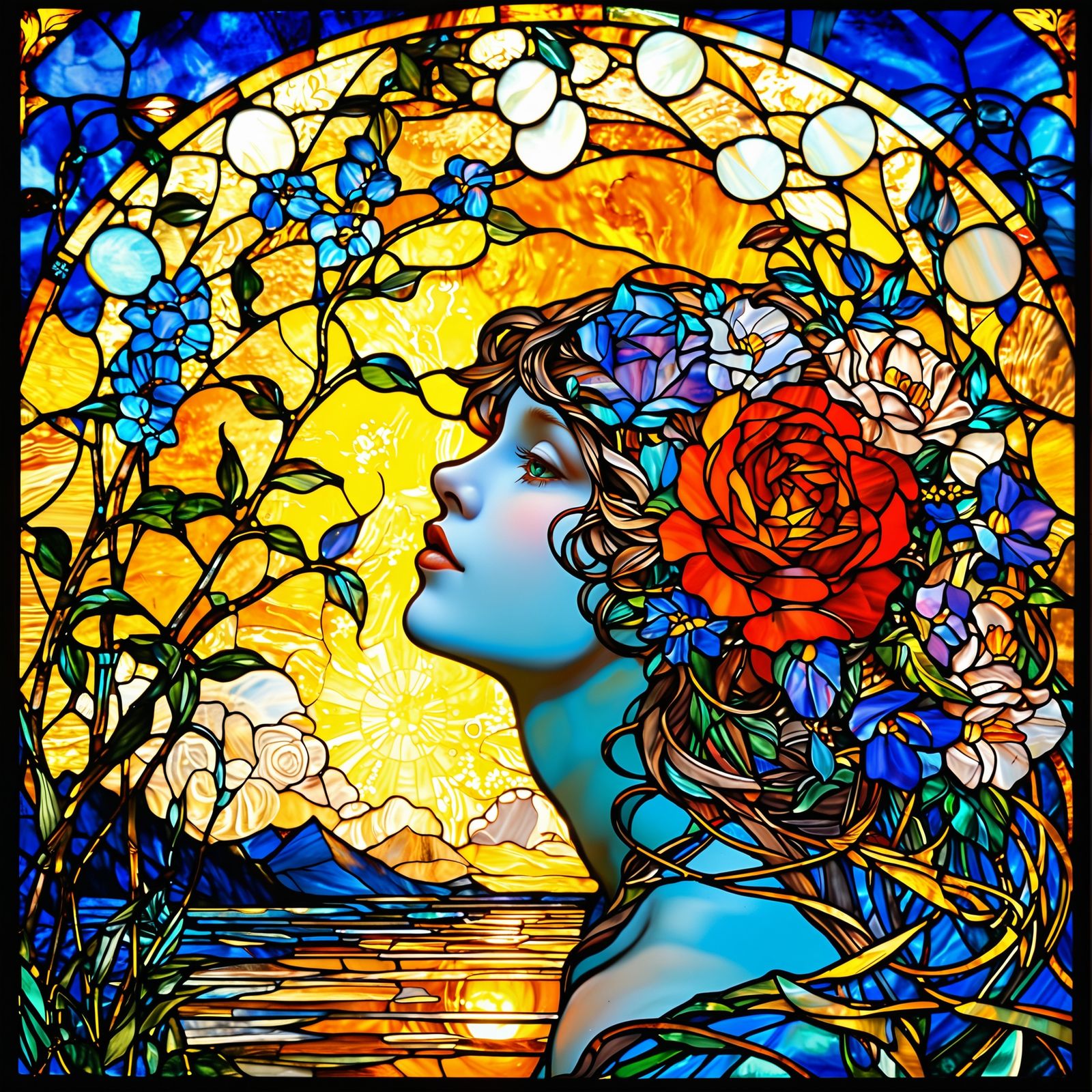 Stained Glass Tribute to Mom