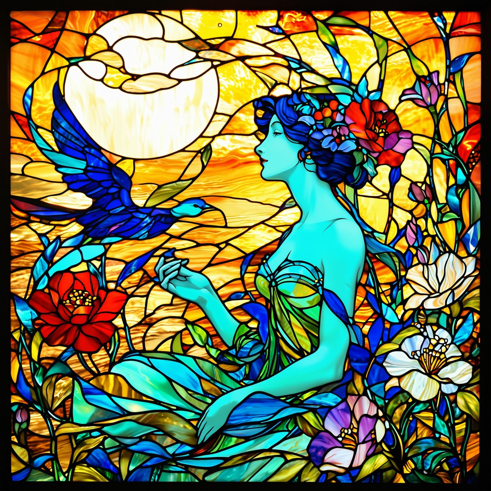 Stained Glass Tribute to Mom