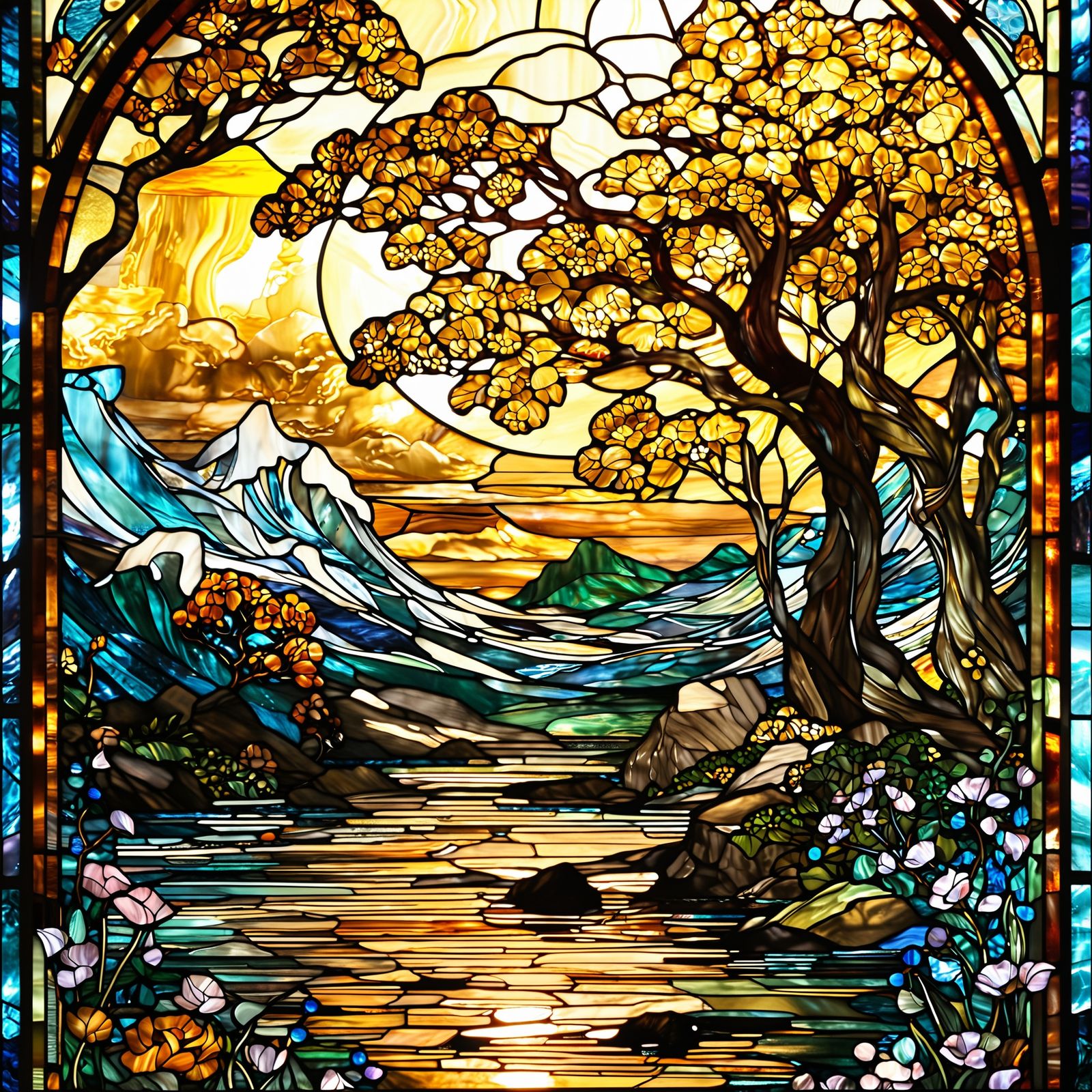 Stained Glass Tribute to Mom