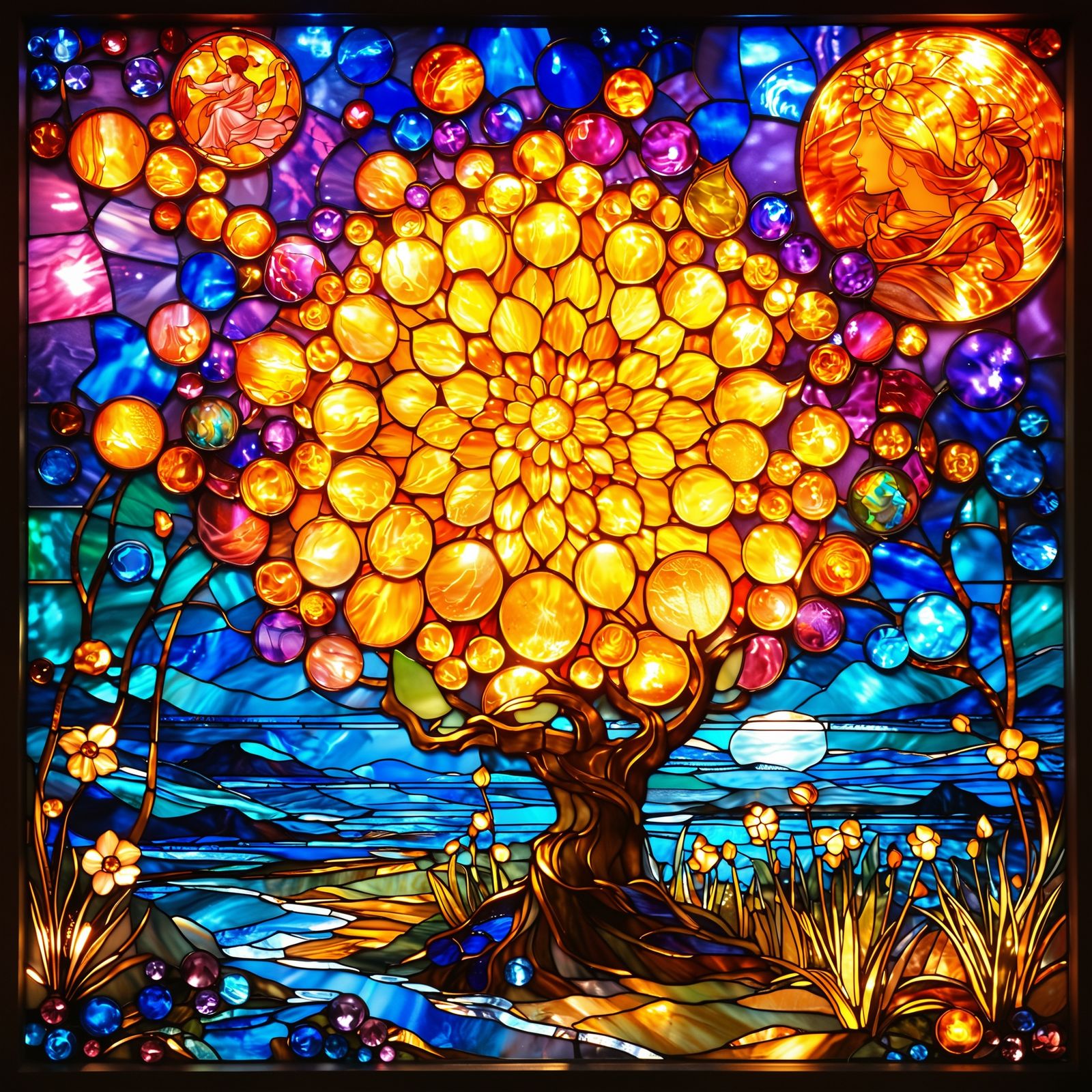 Stained Glass Tribute to Mom