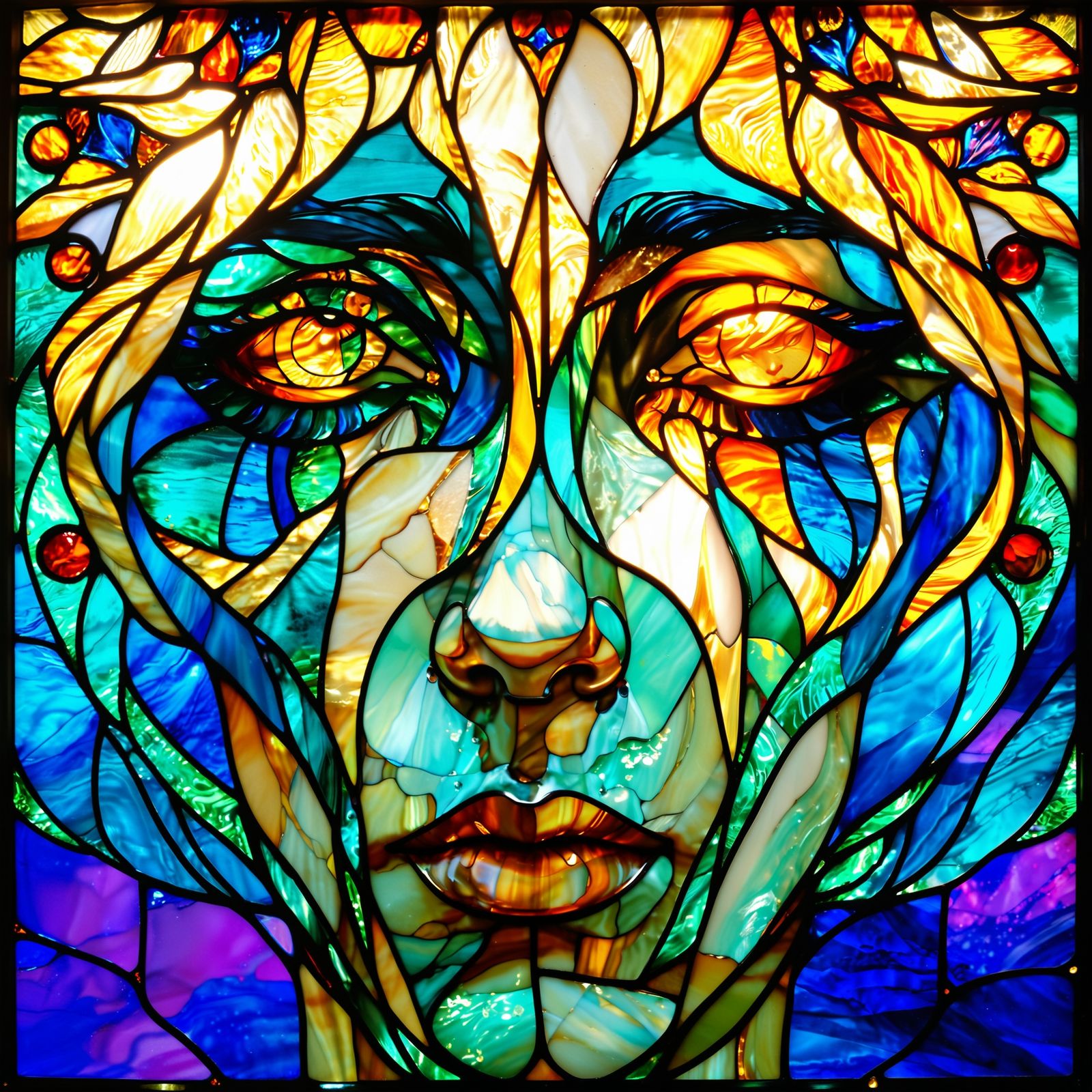 Stained Glass Tribute to Mom