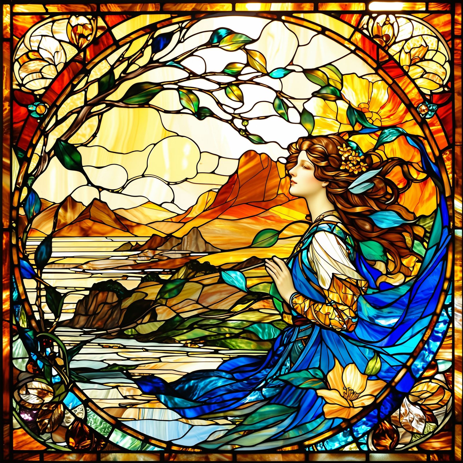 Stained Glass Tribute to Mom