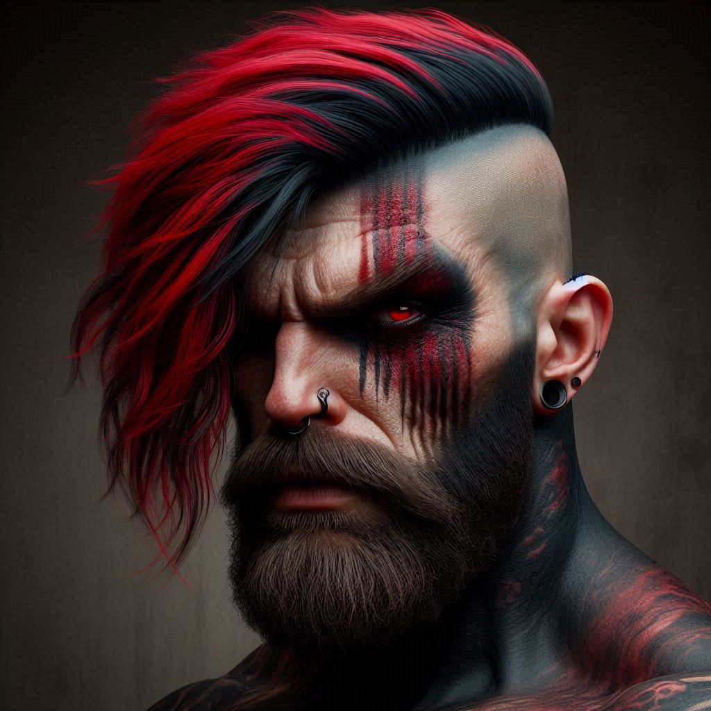 Not really sure.... gothic punk man??