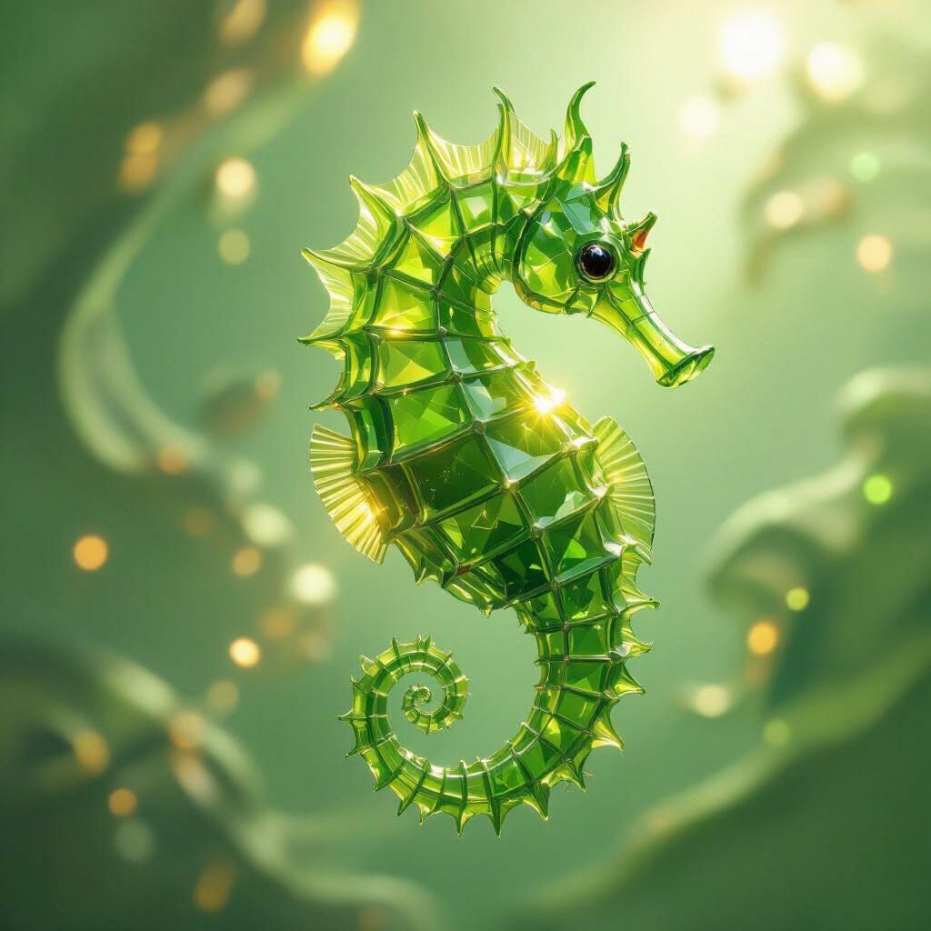 crystal seahorse 