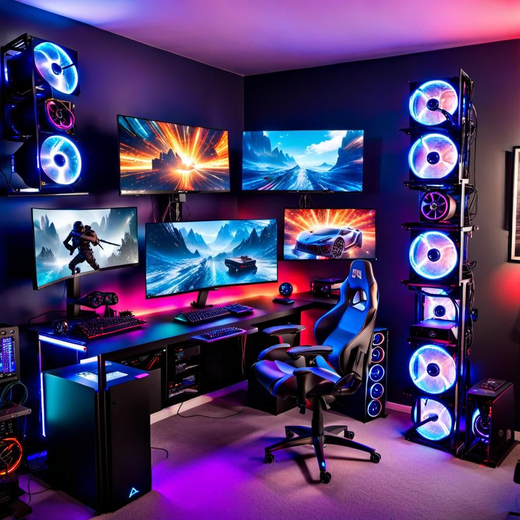 Gamer's Haven: Battleground, The Ultimate PC Setup  by @undefined