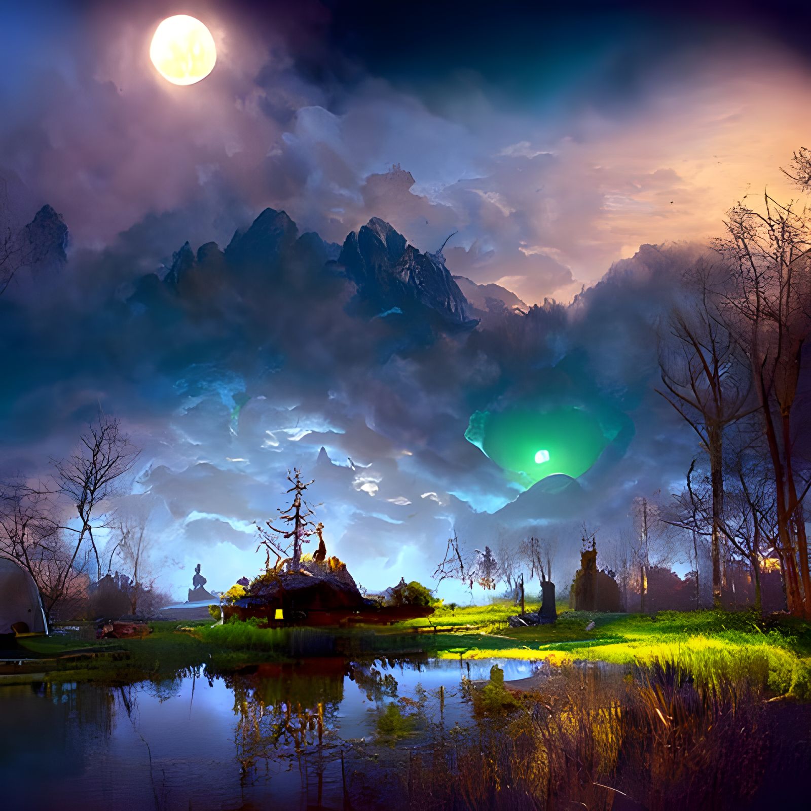 The land of hanging lanterns,  Bright nights with fireflies ...