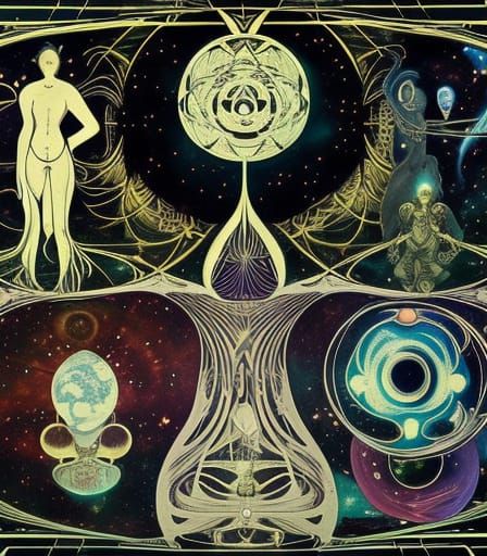 Deep Space Debauchery: Ornate Cosmic Art