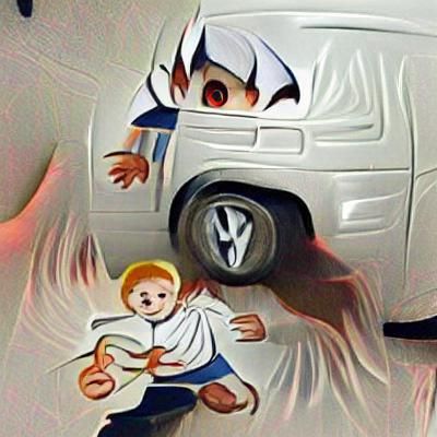 man in white van kidnaps child possessed by Satan