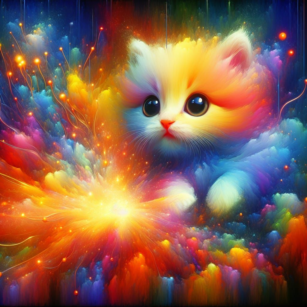 bursting kitten