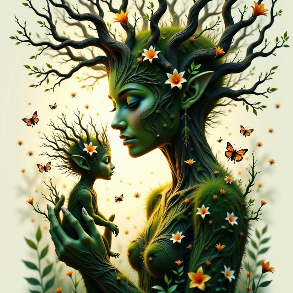 Testing my New Lora <lora:Forest Magic:1.0>