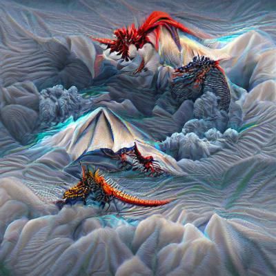 2 dragons fighting over a mountain 8K 3D