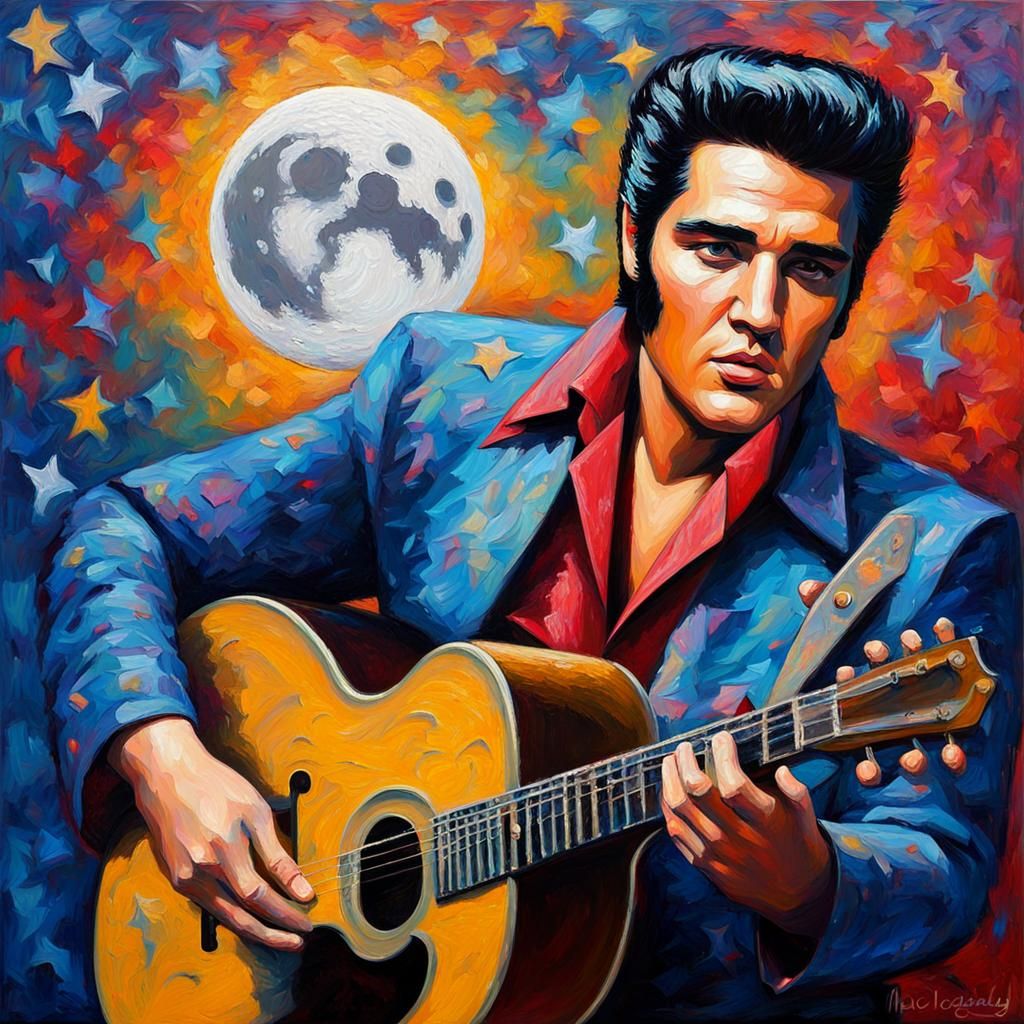 Elvis Presley is the moon.