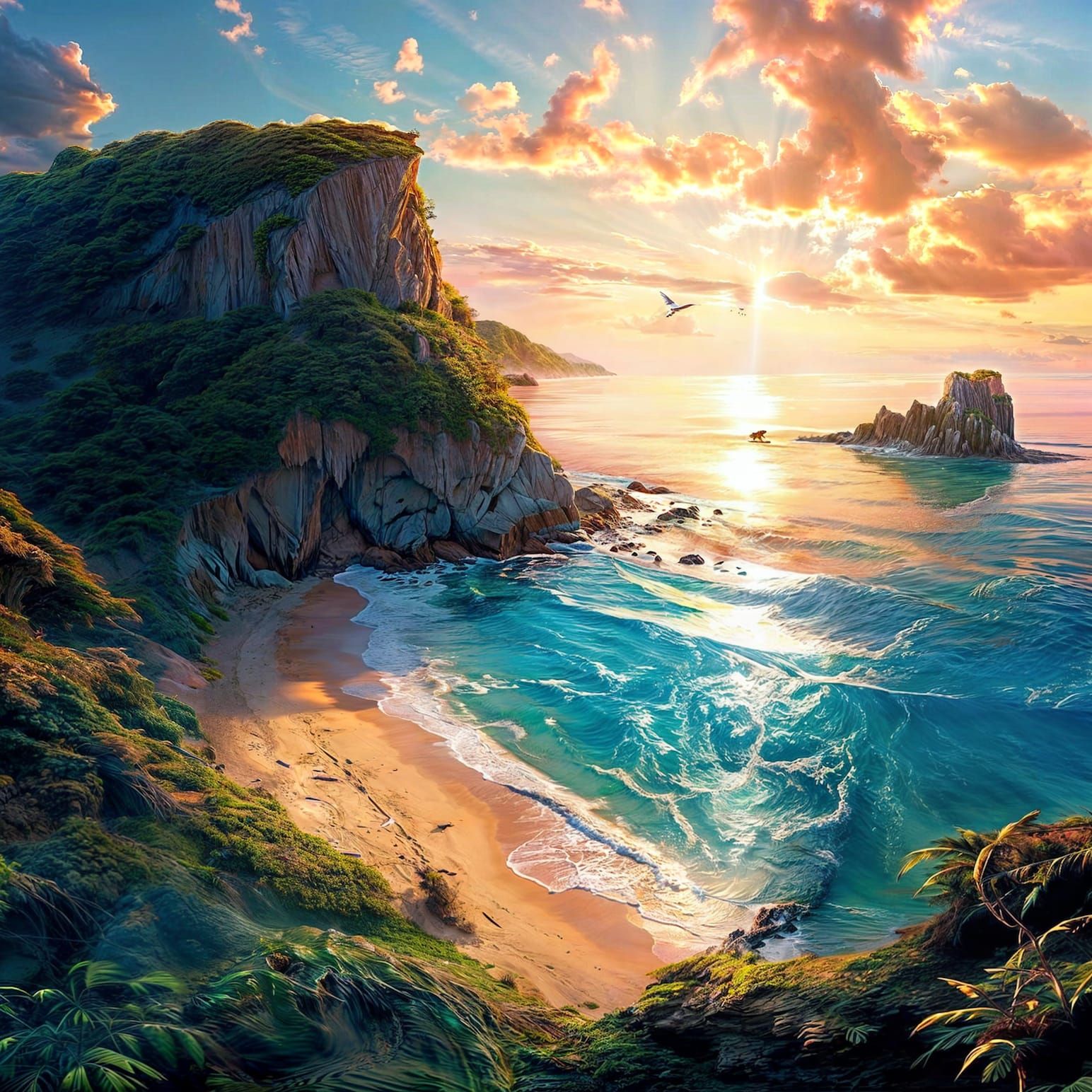 It's a Beach of a Morning Somewhere in the World