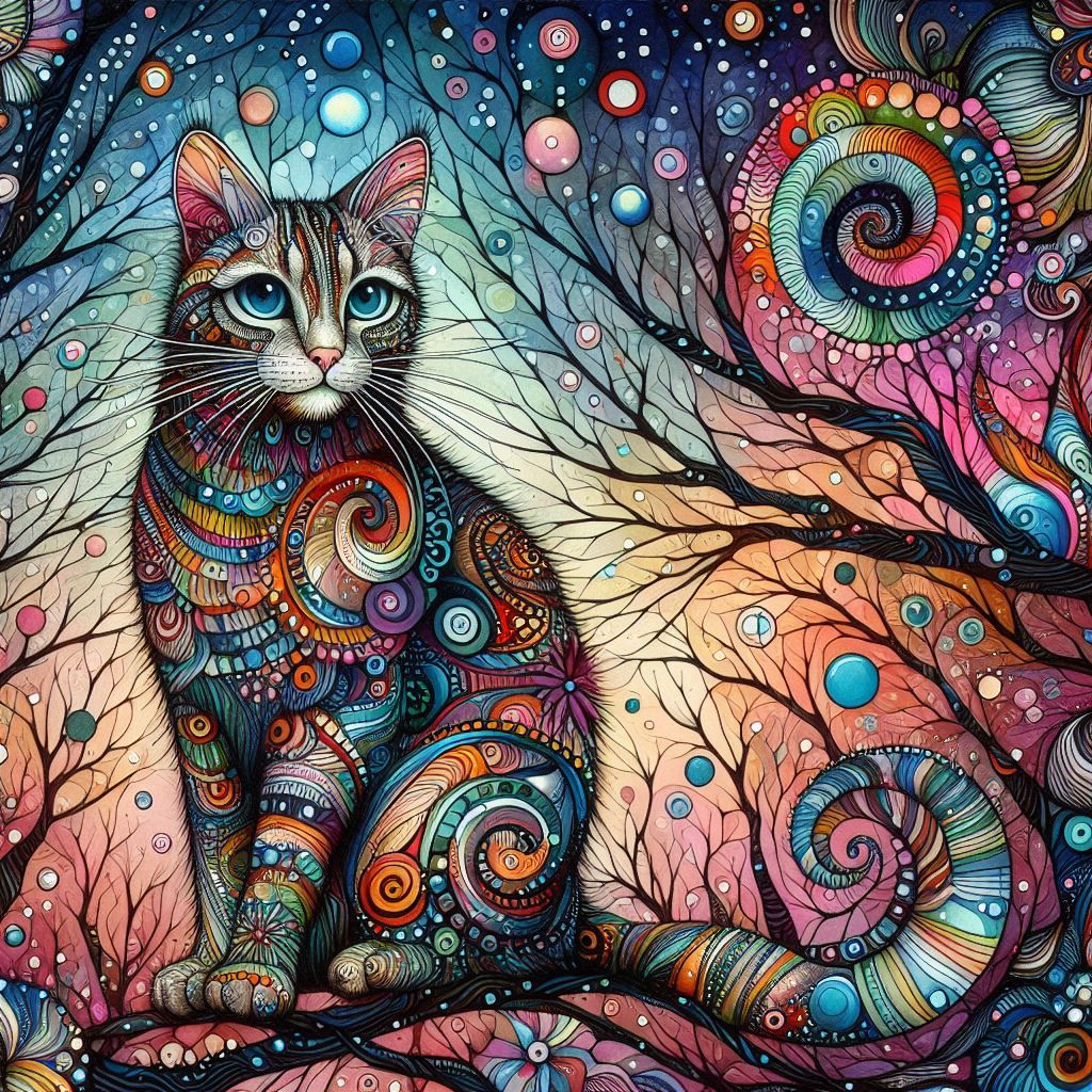 Psychedelic Cat