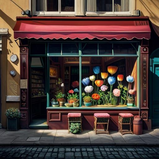 Street Photography of a Quaint Little Shop