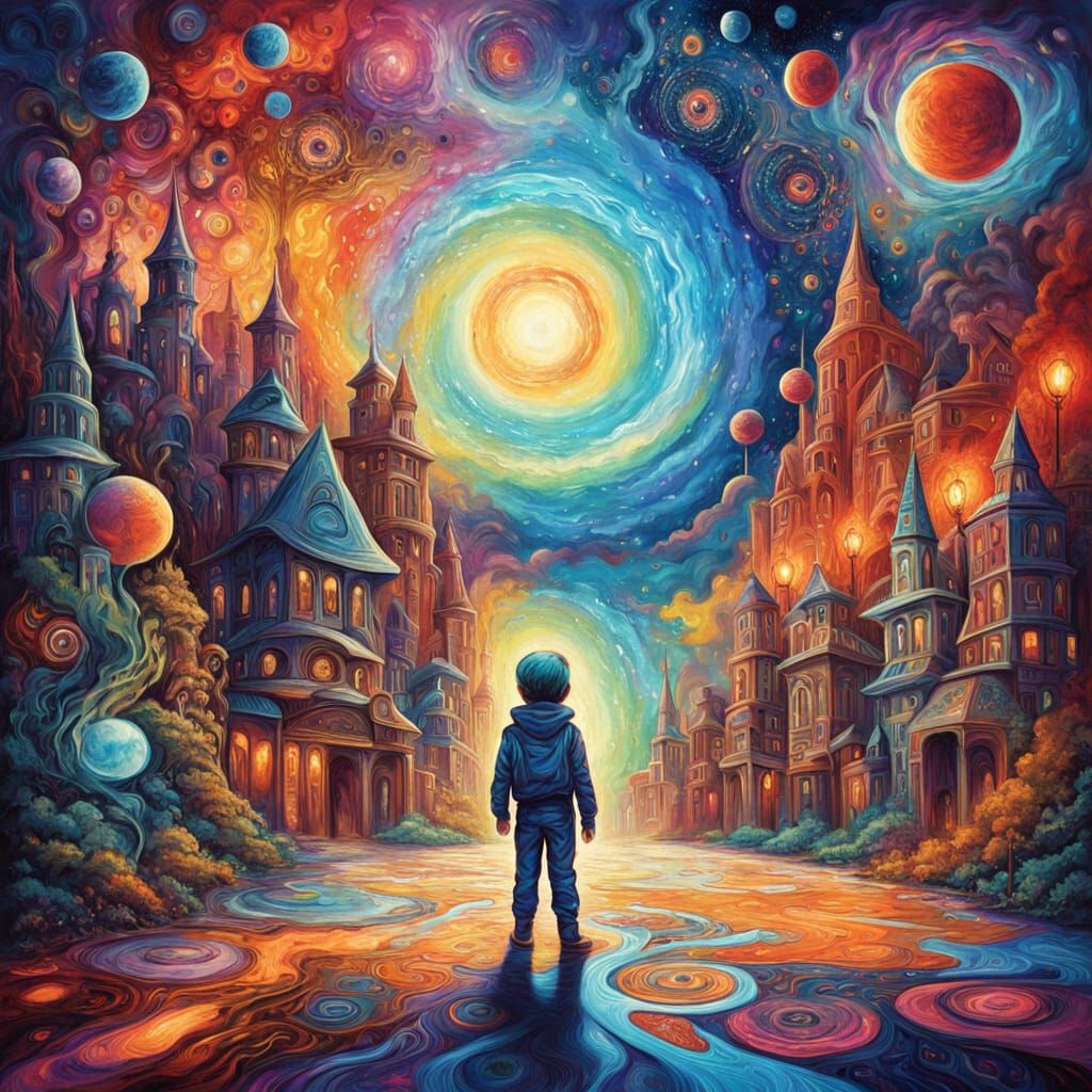 Technique and Texture
Technique: The image is clearly made with the mosaic technique, using small, shiny pieces (motifs) of various material...