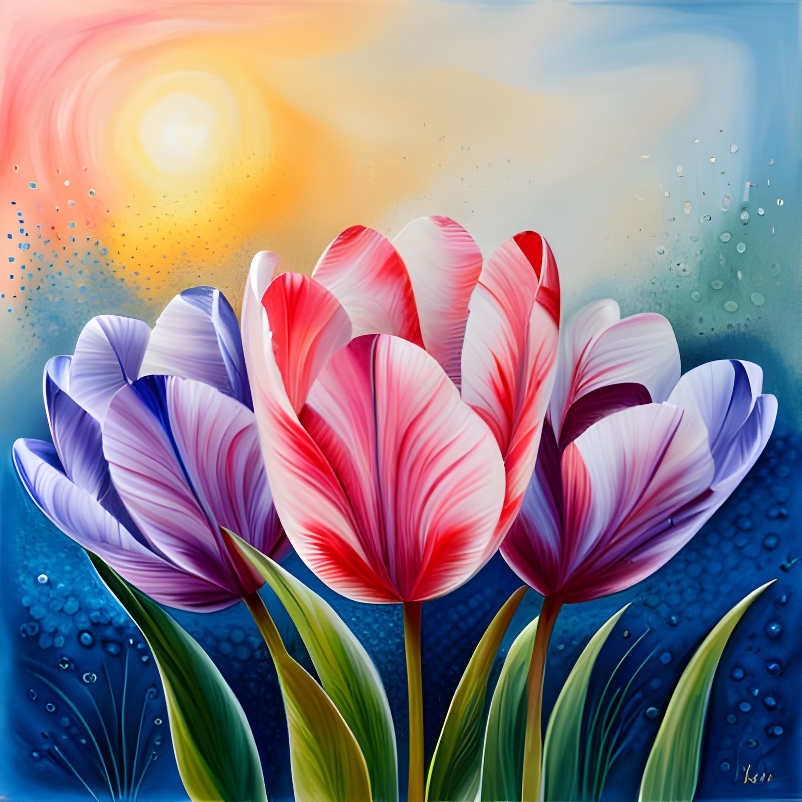 Tulips - AI Generated Artwork - NightCafe Creator