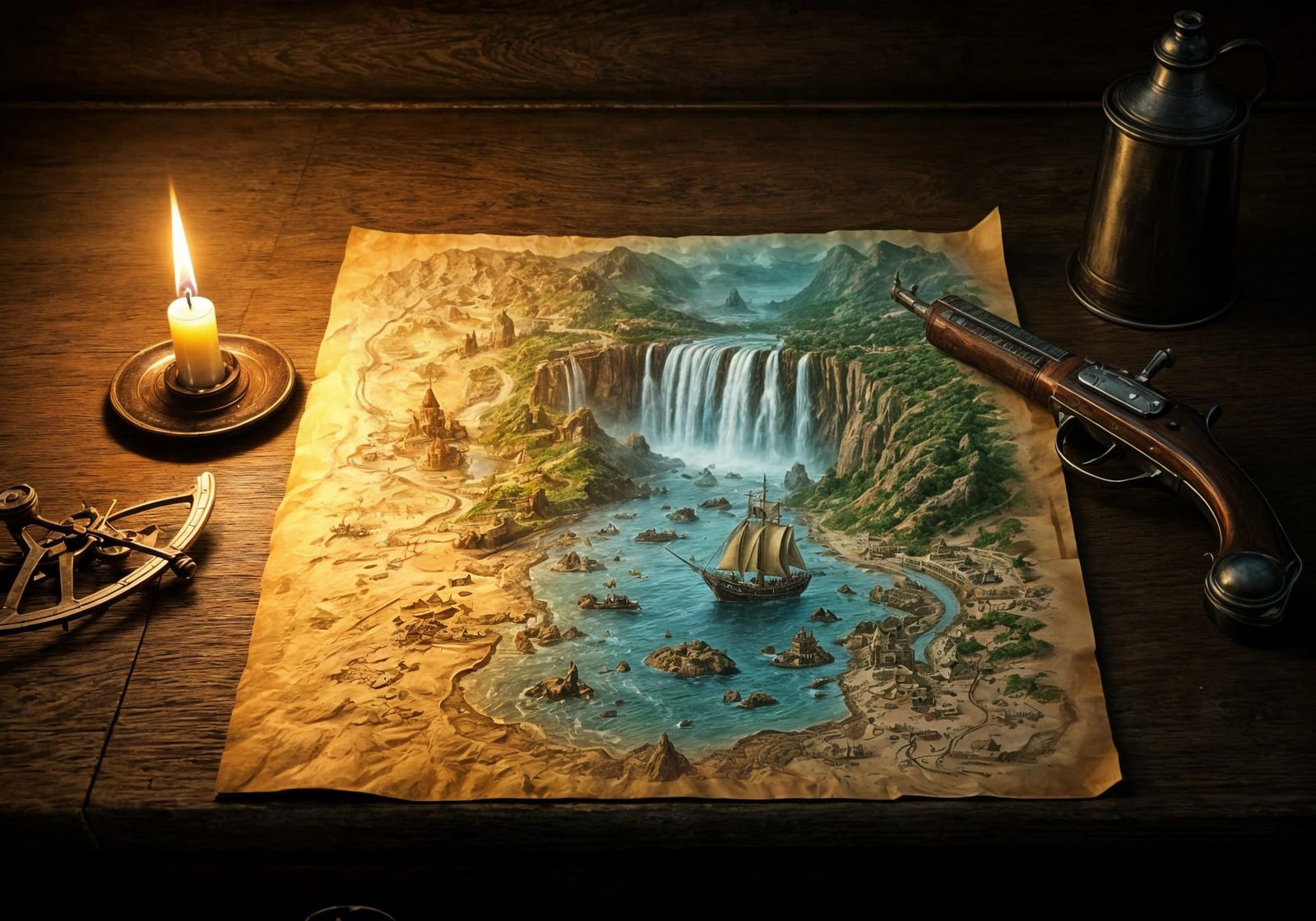 Treasure Island  by @Atatorus