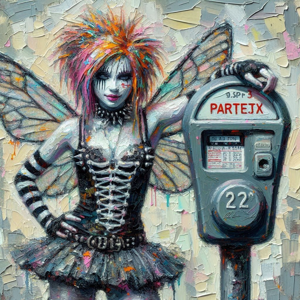 Fairy with parking meter