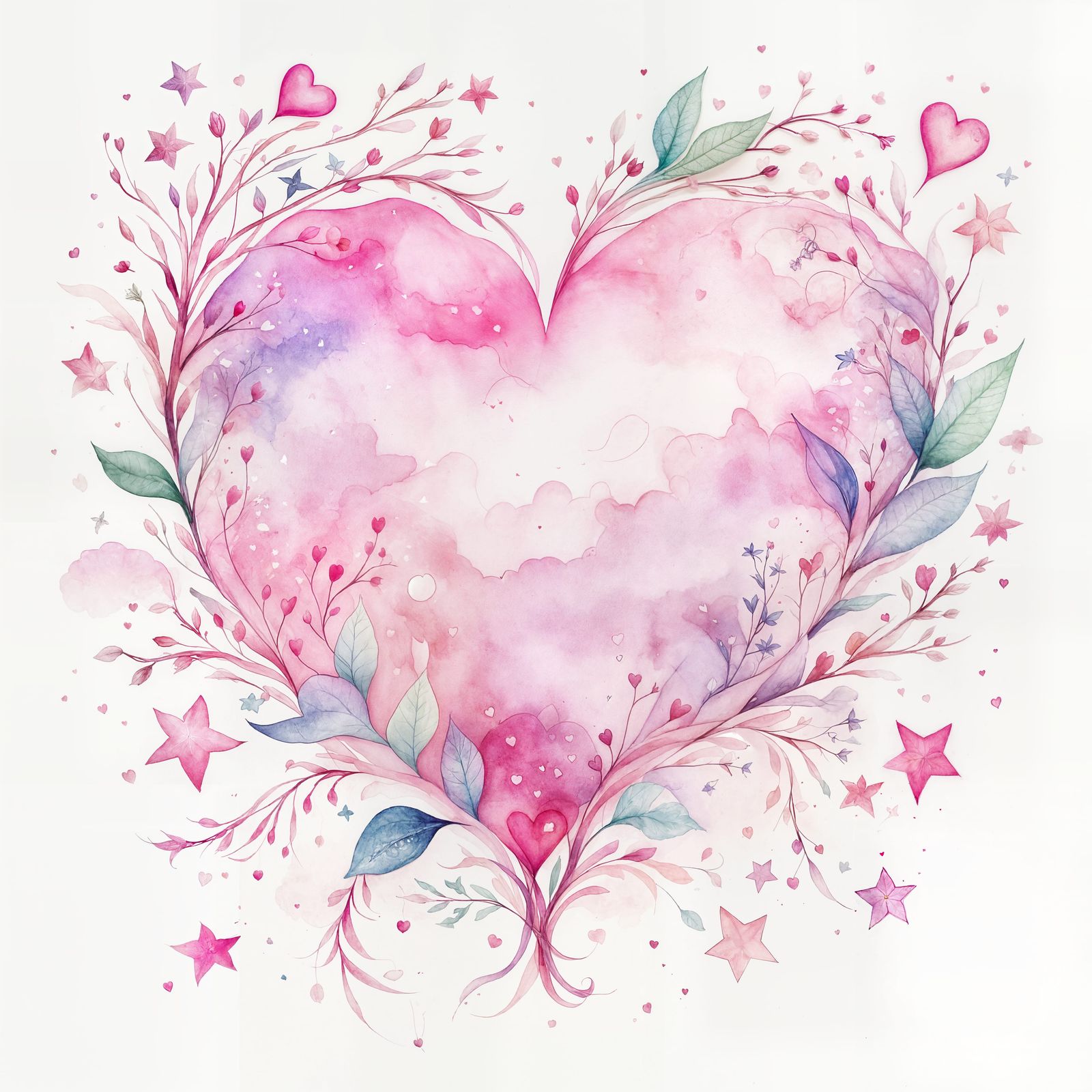 A Pink Heart   by @Bobbles52
