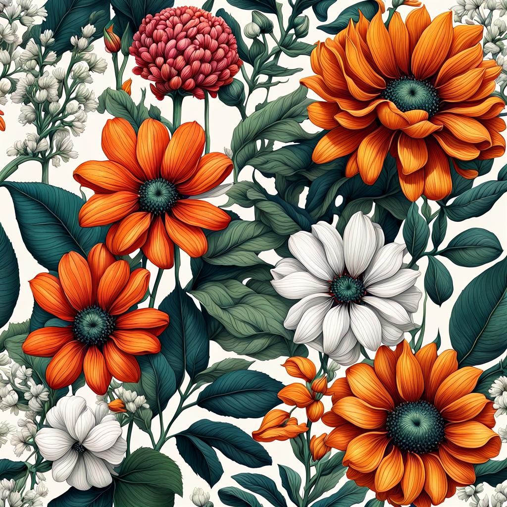 Flower drawing