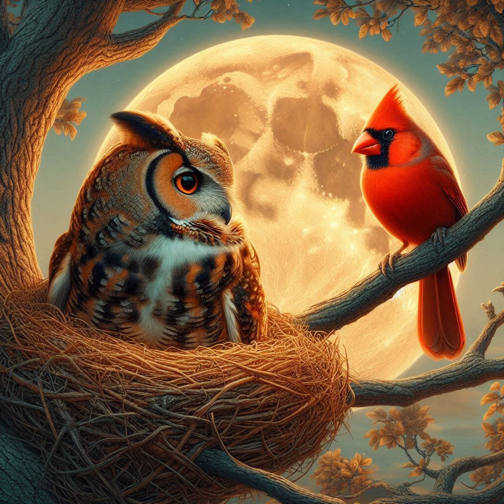 The Owl says  I look great in red!!