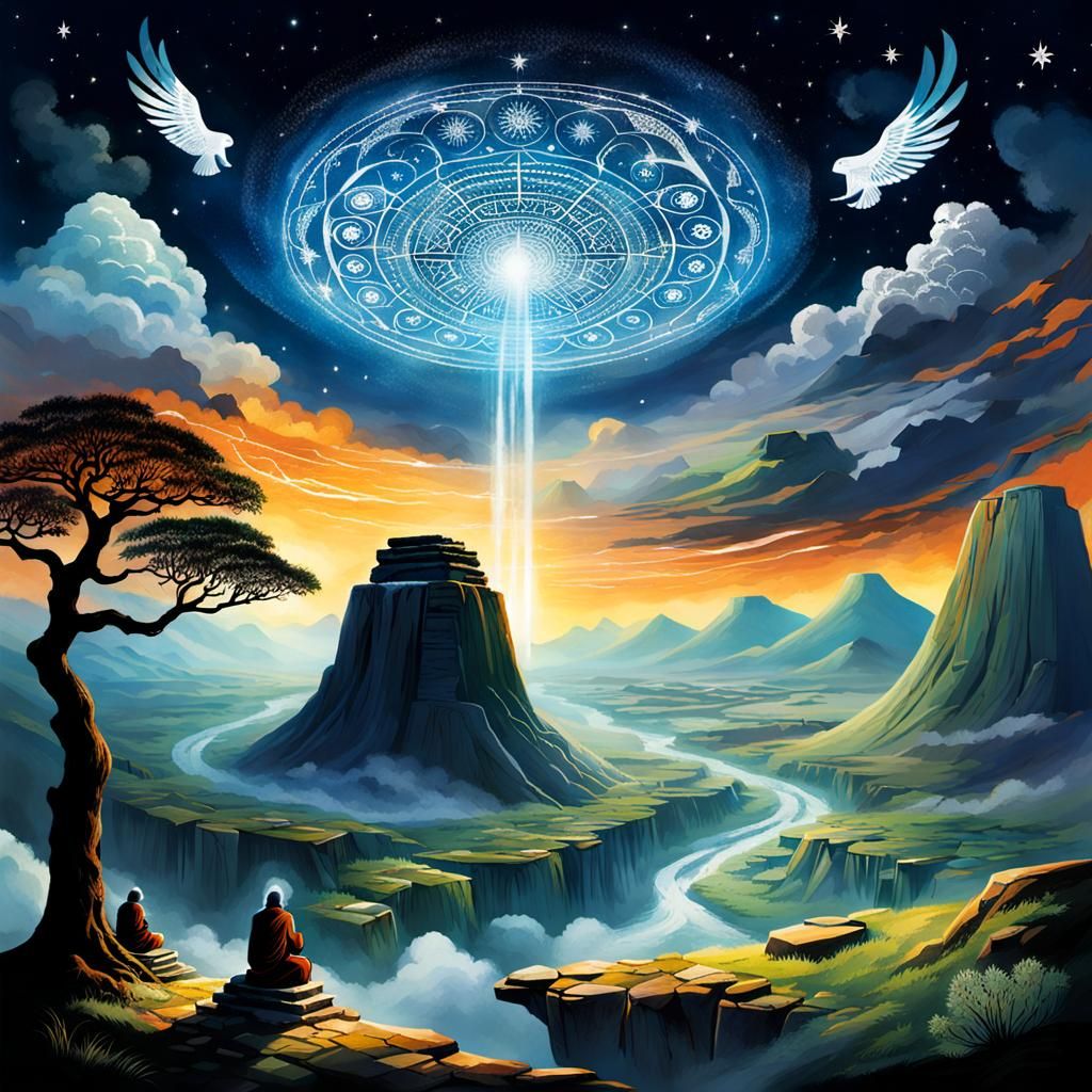 Ancestral Spirits Soaring Through the Sky
