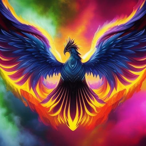 Shadow Phoenix - AI Generated Artwork - NightCafe Creator